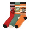 Naurto Uzumaki, Leaf and Ichiraku Striped Mens Athletic Crew Socks - 3 of 4