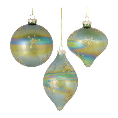 Melrose Irredescent Glass Snowflake Ornament (Set of 6)