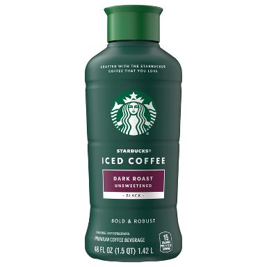 Starbucks Unsweetened Dark Roast Iced Coffee - 48 fl oz