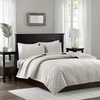 Sapphtopaz 3-Piece Velvet Geometric Quilt Set, Full/Queen Comforter Set, Bedding with 2 Shams for Women, Men, Kids & Teens