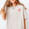 Simply Sage Market S.W.Smiley Checkered Mama Flowers Heavyweight Tee - 3 of 4