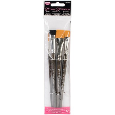Donna Dewberry Acrylic Brush Set-4/Pkg