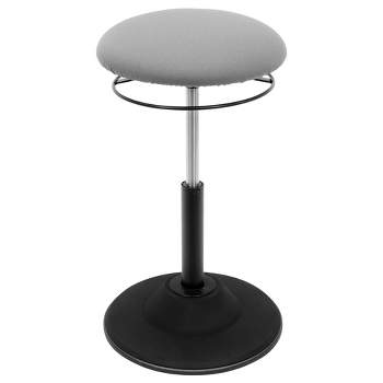 Mount-It! Height Adjustable Standing Desk Stool with Padded Seat & Non-Slip Rubber Base