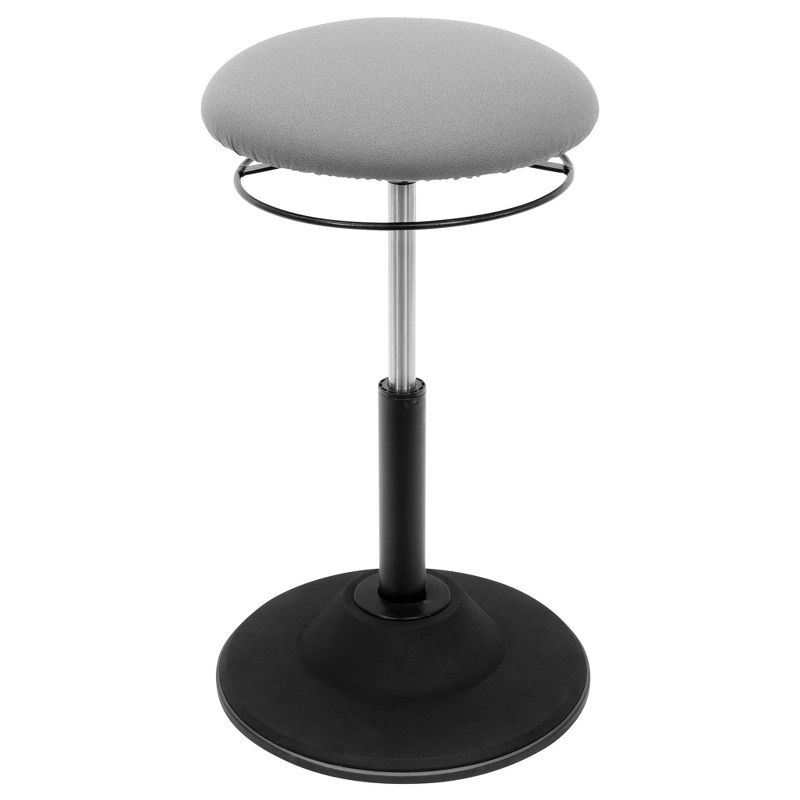 Mount-It! Height Adjustable Standing Desk Stool with Padded Seat & Non-Slip Rubber Base, 1 of 9