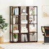 Costway 12-Cube Bookcase 57" Tall Freestanding Bookshelf Industrial Shelf Display Rack - 2 of 4