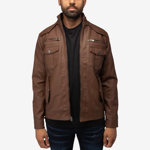 Leather hotsell utility jacket