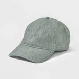 Men's Crinkled Baseball Hat - Goodfellow & Co™ Green
