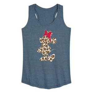 Women's - Disney - Minnie Leopard Fill Graphic Racerback Tank - 1 of 4