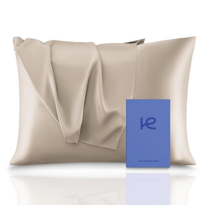 Kickoff 100% Organic Mulberry Soft Silk Pillowcase, Hidden Zipper, Highest 6A+ Grade 22 Momme Cooling For Hair & Skin, Hypoallergenic, Pillow Cover