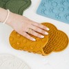 Dexypaws: Enrichment Lick Mat: Brown Bone, Grooved Dog Feeding Pad - 3 of 4