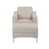 CAVINAS Modular Sectional Sofa Corduroy Upholstered Armchair Sofa for Living Room - 3 of 4
