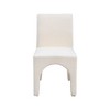 Meridian Furniture,Gramercy Linen Textured Fabric Dining Chair, Set of 2 - 3 of 4