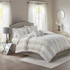 GlasFlength Bedding Sets Comforter Set All Season Down Soft Puffy Bedding King 4PC Faux Fur Comforter Set, Brown, 23.62"*14.17"*14.17" - 2 of 4