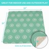 JumpOff Jo Baby Splat Mat for Under High Chair – Washable Waterproof Baby Floor Mat for Arts and Crafts Playtime and Dining Table or Booster Seat,  51"x51" - 2 of 4