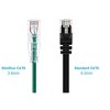 Monoprice Cat6 Ethernet Patch Cable - 3 feet - Green | Snagless RJ45 Stranded 550MHz UTP CMR Riser Rated Pure Bare Copper Wire 28AWG - SlimRun Series - 2 of 4