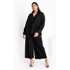 Women's Plus Size Antoinette Top - black | CITY CHIC - 3 of 4