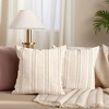 REGALWOVEN Stripe Soft Cozy Decorative Casual Farmhouse Pillow Cases 2 Pcs - 2 of 4