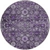 Purple Lilac And Lavender Oriental Washable Indoor Outdoor Area Rug - 4 of 4