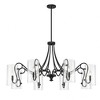 Savoy House Calgary 8 - Light Chandelier in  Matte Black - 2 of 3