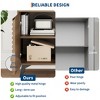 Fluted Storage Cabinet, Sideboard Buffet Cabinet with Storage, - 3 of 4