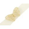 INSPIRE CHIC Women's Gold Butterfly Stretchy Vintage Elegant Elastic Waistband Belts 1 Pc - 2 of 4
