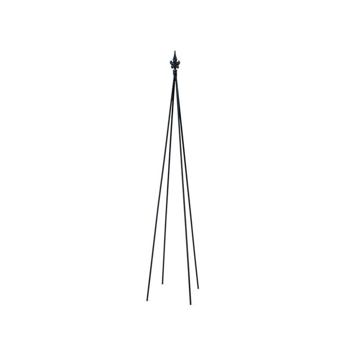 58" Tall Iron Fleur-De-Lis Garden  Trellis Tool Black Powder Coat Finish- Achla Designs