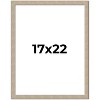 PosterPalooza | 17x22 Thin Barnwood Picture Frame, UV Acrylic, 2 Finishes - Grey and Black - 2 of 4