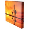 Northlight Safari Sunset LED Back Lit Giraffe and Baby Canvas Wall Art - 11.75" x 15.75" - 3 of 3