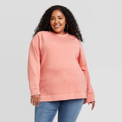 women's plus size fleece sweatshirts