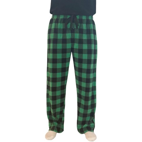 followme Microfleece Men's Buffalo Plaid Pajama Pants, Red Buffalo