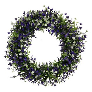 Unique Bargains Window Front Door Wedding Garden Decor Eucalyptus Wreaths - 1 of 4
