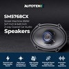 Autotek 4 Pack Street Machine 250W 5"x7" & 6"x8" 2 Way Car Audio Coaxial Speakers with Neo Mylar Soft Dome Tweeters for Crystal Clear Sound - 2 of 4