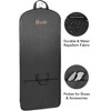 WallyBags 60" Premium Tri-Fold Travel Garment Bag with exterior pocket - 3 of 4
