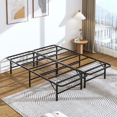 VECELO Modern Foldable Bed Frame Folding Simple Metal bed Frame 14-inch High Folding Bed Underbed Storage Easy Assembly