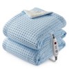 GustoWave Waffle Electric Heated Blanket Throw, Fast Heating with Controller, Machine Washable, 5 Sizes Available - 2 of 4