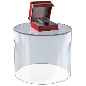 Azar Displays Clear Acrylic Cylinder, Plastic Round Container and Riser, 10"W x 10"H - 1 of 4