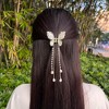 Unique Bargains Women's Hollow Butterfly Tassel Hair Clips and Pins Gold Tone 2 Pcs - 2 of 4