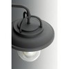 Progress Lighting Beaufort 1-Light Small Wall Lantern, Black, Seeded Glass Shade, Steel, Wet Rated - 3 of 3