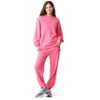 Future Planet Oversized Saturn Crewneck Sweatshirt Pink - 3 of 4