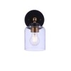 Craftmade Lighting Coppa 1 - Light Wall Light in  Flat Black/Satin Brass - 2 of 4