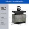 TIRAMISUBEST LED Nightstand with 2 Drawers, Modern Buffet Cabinet for Stylish Bedrooms - 2 of 4