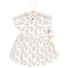 Hudson Baby Infant and Toddler Girls Cotton Dresses, Pink Taupe Florals - 2 of 4