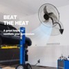 VEVOR Wall Mount Fan, 18 Inch, 3-speed High Velocity Max. 4000 CFM Oscillating Industrial Wall Fan, Commercial or Residential - 3 of 4