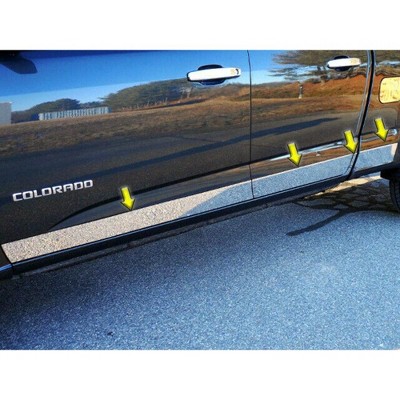 QAA Stainless Steel Rocker Panel Trim 8Pc Fits 2015-2022 Chevy Colorado TH55150 QAA