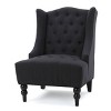 CAVINAS Velet Fabric Accent Chair with High Backrest,Modern Upholstered Living Room Chairs,Reading Chairs for Living Room - 4 of 4