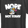 Women's - Garfield - Nope Not Today Short Sleeve Graphic T-Shirt - 2 of 4
