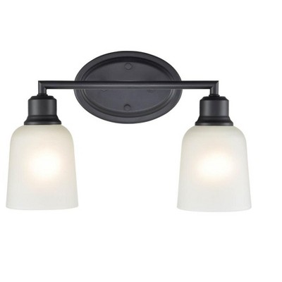 Millennium Lighting Amberle 2 - Light Vanity in  Matte Black