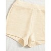 Women's 2 Piece Outfit Ribbed Crop Bandeau Tube Top and Biker Track Shorts Sets - 2 of 4