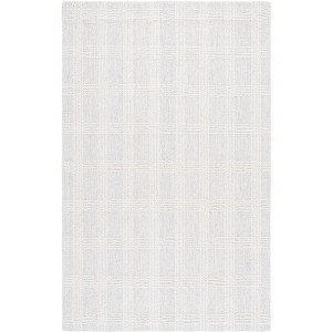 Genre GRE208 Hand Tufted Indoor Area Rug - Silver/Ivory - 6'x9