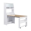 YOOCOZZ Buffet with Hutch, Foldable Dining Table, Multifunctional Cupboard, Storage Shelf + Side Hooks - 3 of 4